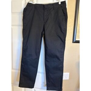 Gap Women's Downtown Khaki Pants, Black, Size 8, Ankle Length